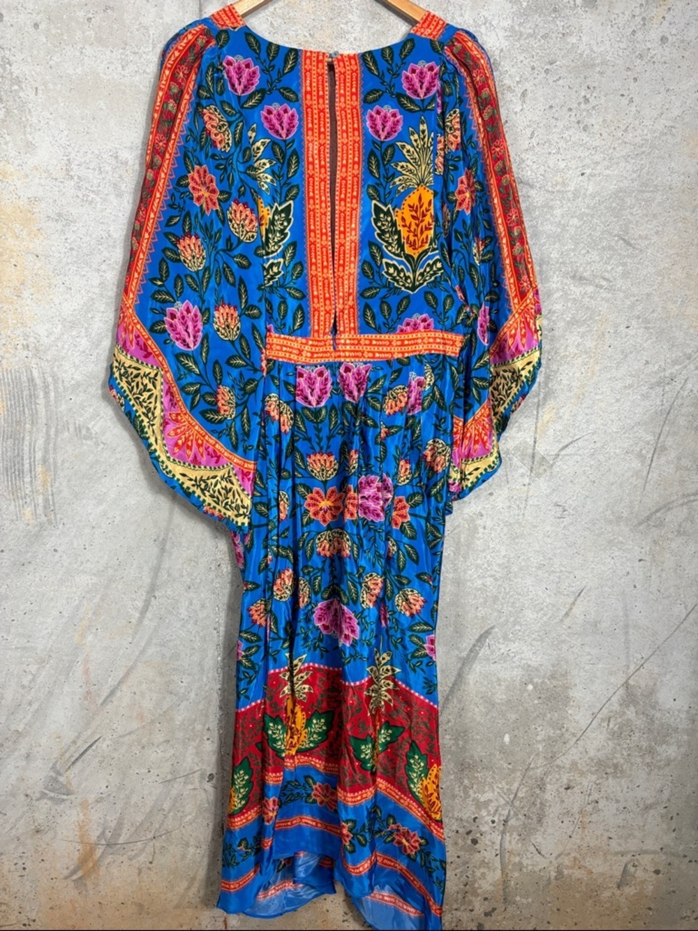 FARM RIO Blue Pineapple Garden Kaftan Maxi Dress - Picture 4 of 11